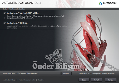 onderbilisim.com/autocad 2014 kurulum ve crack yapma