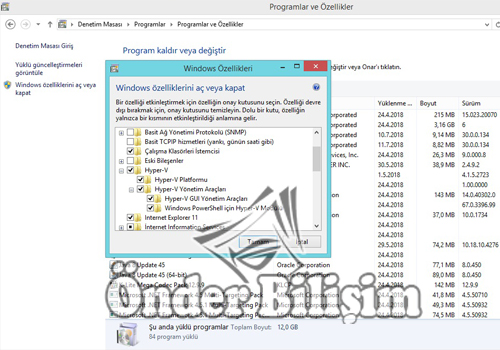 onderbilisim.com/hyper-v sanal bilgisayar kurulumu
