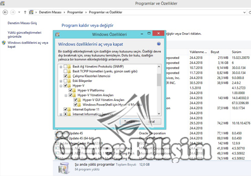 onderbilisim.com/hyper-v sanal bilgisayar kurulumu