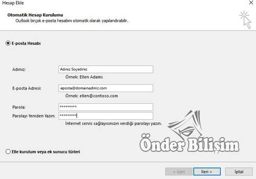 onderbilisim.com/outlook 2013 kurulumu