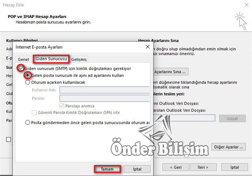 onderbilisim.com/outlook 2016 kurulumu