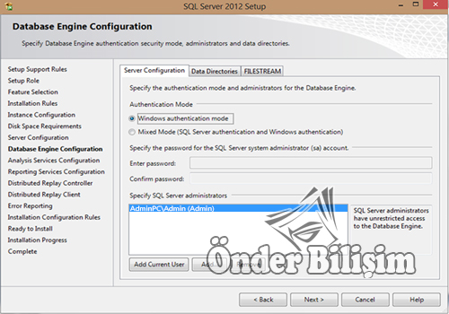 onderbilisim.com/Sql server 2012 kurulum ve lisanslama