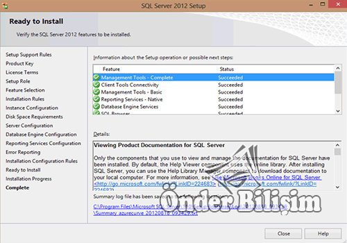 onderbilisim.com/Sql server 2012 kurulum ve lisanslama