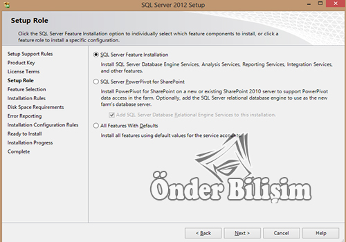 onderbilisim.com/Sql server 2012 kurulum ve lisanslama